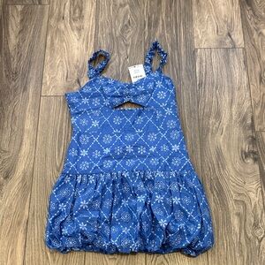 Zara Blue Floral Dress